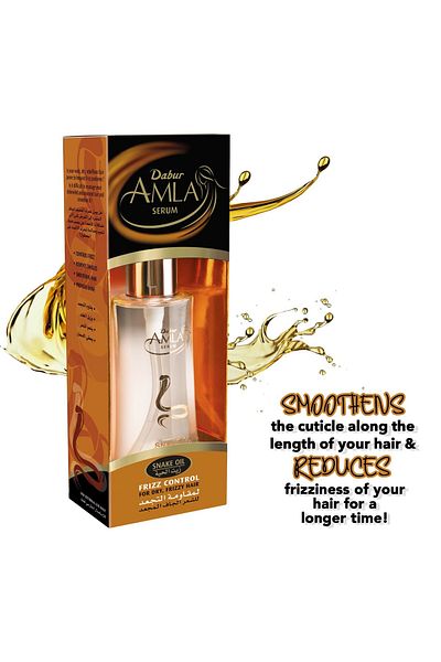 Dabur Amla Snake Oil Hair Serum 50 ml | Anti-Frizz Hair Repair & Shine with Amla & Nourishing Oils