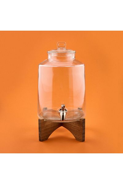 MATMEL Liam Glass Sherbet Bowl - Transparent / Brown - 5 Lt