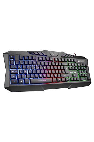 Rampage KM-404 ARGENTI Rainbow Aydınlatmalı USB Gaming Combo Q Klavye + Kulaklık + Mouse + Mousepad