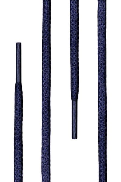 hapshoe 120 cm 4 mm Navy Blue Round 1 Pair Shoelaces