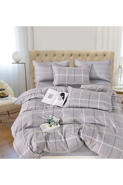 CHIRASO CHIRASO Finet Bedding Set, 6 Pieces, Fitted Sheet 180x200, Duvet Cover 200x230, 4 Pillowcases, Print