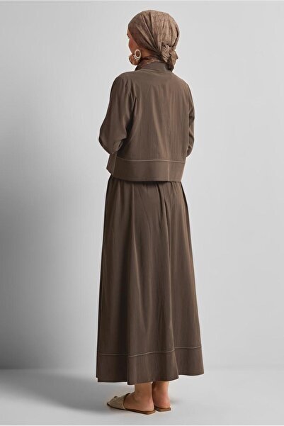 Alvina Button Detail Skirt Suit 45360