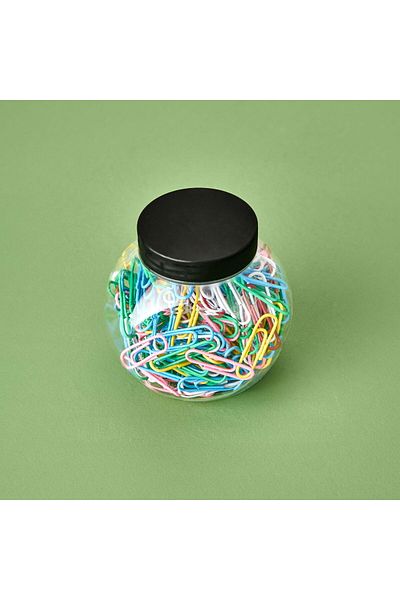 MATMEL 60's Paper Clips in a Jar -