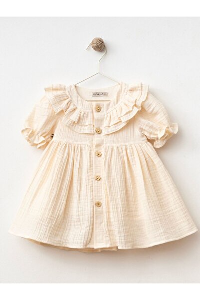 Cherrys Bebek Roba Fırfırlı Kız Bebek Elbise