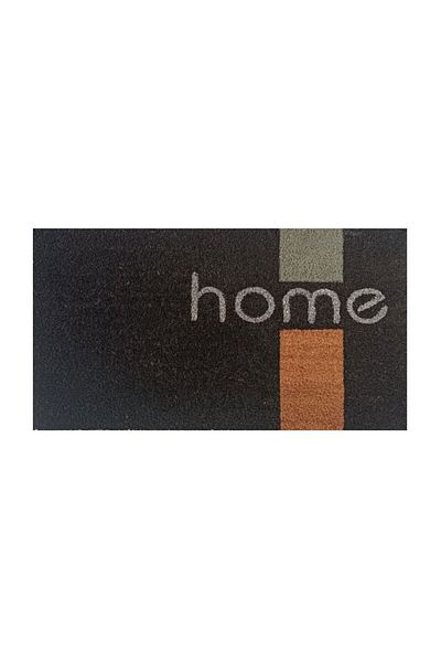 MATMEL Home Koko Geometric Home Patterned Door Mat - Black - 35X60 cm