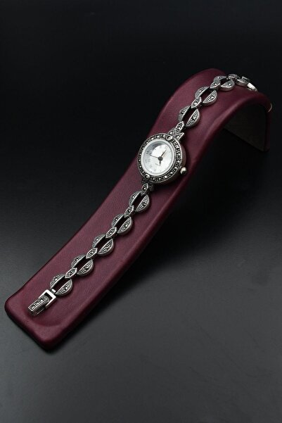 Prestige 925 Ayar Gümüş Kadın Saati (Kadın Gümüş Saat) Markazit Taşlı 901872