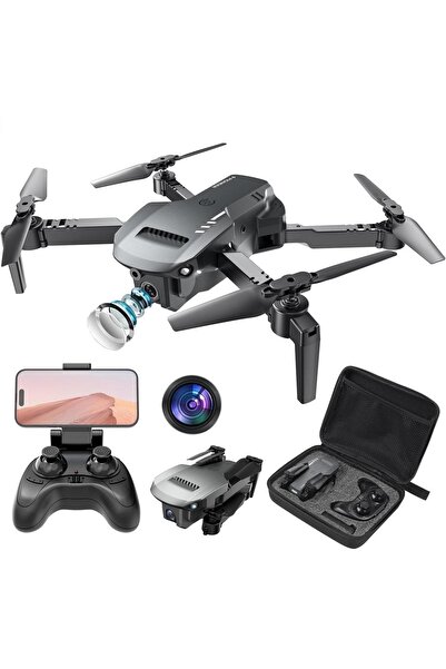 GÜMRÜK BEY Pioneer 1812 720P 2.4GHz 360 Derece Kameralı HD Katlanabilir RC Quadcopter Drone + Yedek Pil Çanta
