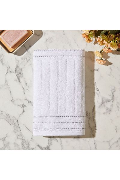 ASPARTAM Noir Face Towel N2 - White - 50X80 cm