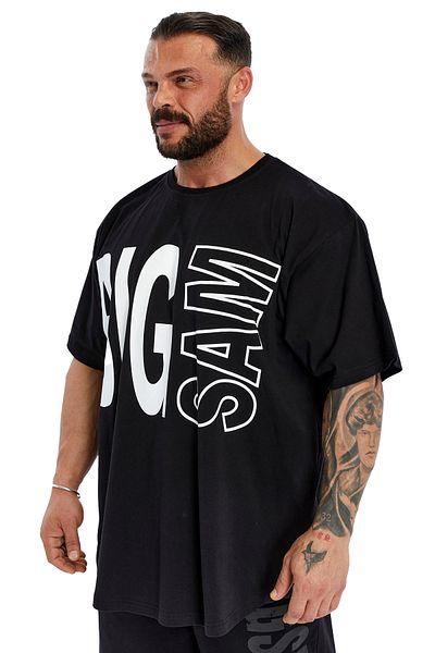 Big Sam Oversize Cotton T-Shirt Gym Rag Top Big Sam 3382