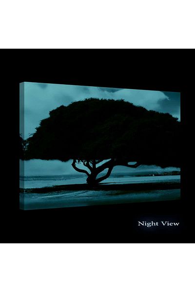startonight Tablou DualView Startonight Copac Rosu Langa Rau, luminos in intuneric, 60 x 90 cm