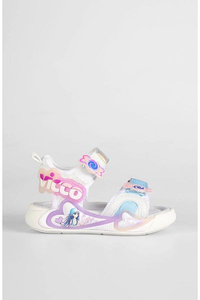 Vicco Vi̇cco Ari̇al Girl's White Phylon Sandals