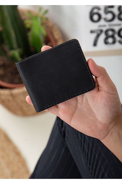 Niki Leather Valerin Classic Handmade Black Real Leather Wallet