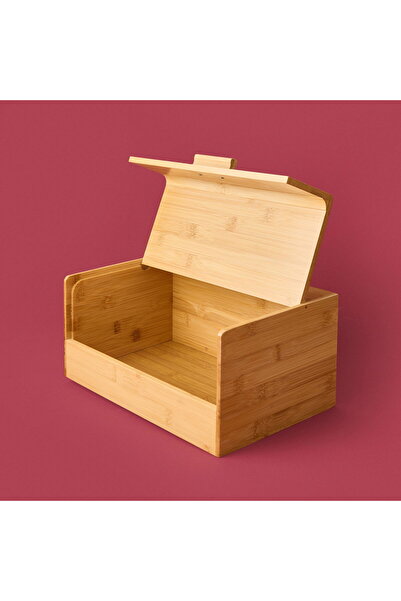 MATMEL Agata Bamboo Bread Cabinet - Light Brown