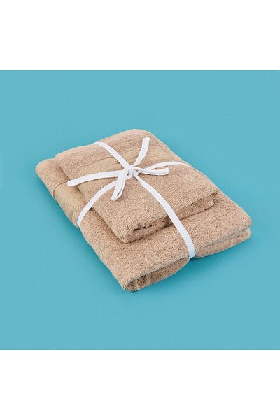 MATMEL Ella 2-Piece Turkish Bath Set - Beige - 50X70 cm + 70X140 cm