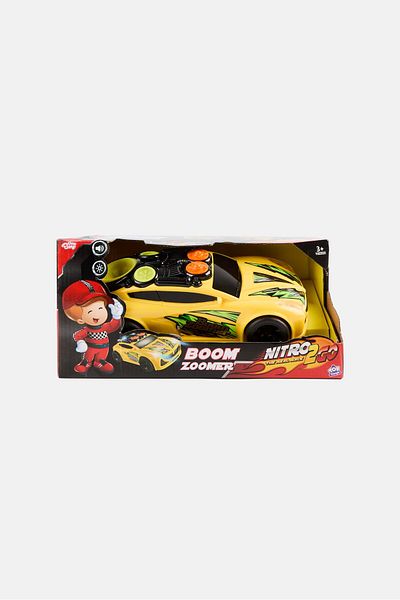 New Boy Nitro2Go Boom Zoomer Race Car, Yellow