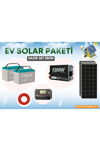 TNL PREFABRİK VE KONTEYNER EV İÇİN GÜNEŞ ENERJİ PAKETİ Uyumlu