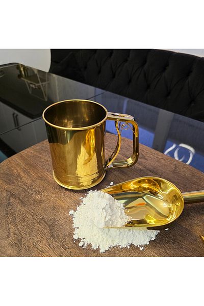 LOVYCO Gold Lux Stainless Steel Practical Flour Sieve 12.5 cm