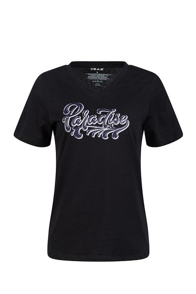 2AS Alone Printed V-Neck Women's T-Shirt 406