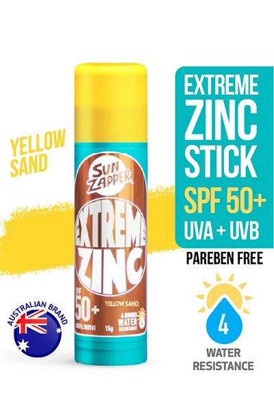 Sun Zapper Extreme Zinc Stick Yellow Sand Spf 50+ 15g