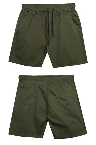 marufshop Men's Lace-Up Gabardine Shorts with Lycra Large Size Suitable for 120 - 157 Kilos