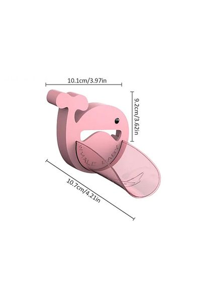 LUVLU Water Faucet Extender Whale Shaped, For Kids, Non-Toxic, BPA or Phthalate Free, Pink, LUVLU™