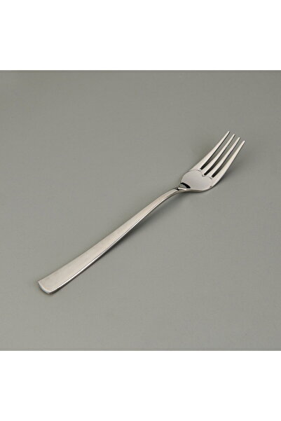 MATMEL Can Canan 12-Piece Plain Dessert Fork Spoon Set - Gray - 16.2 cm