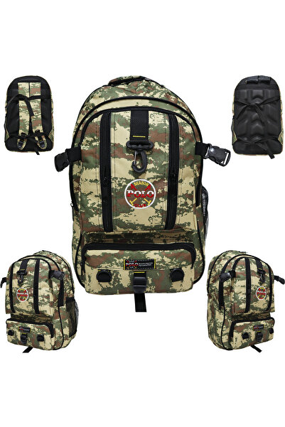 Bag Trend BT Mountaineer Backpack, 50 Liters, Thick Fabric, Camping Bag, (Camouflage Pattern)