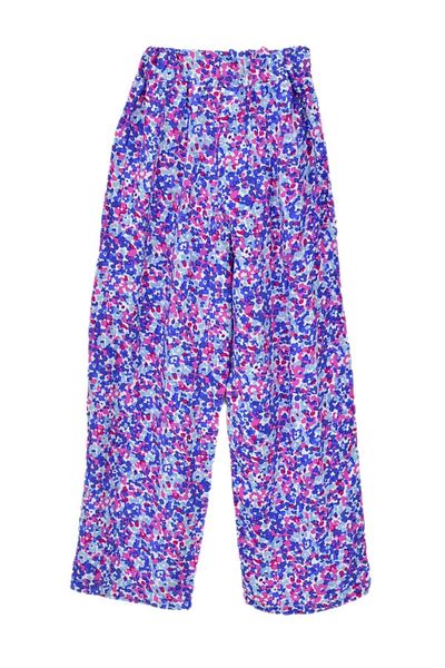 BAGLAN Girls' Printed Wide-Leg Elastic Lace-Up Trousers Bgl-St04625