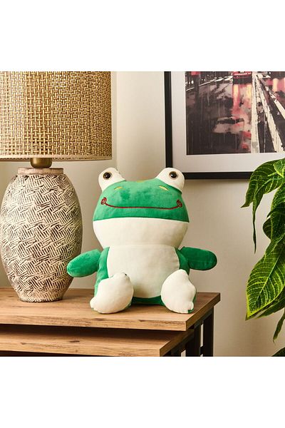 MATMEL Frog Figured Pillow - Green - 35X20 cm
