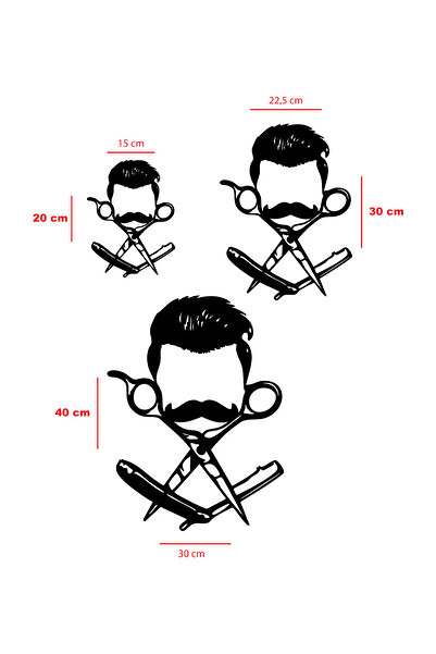 To Design Lab Kuaför - Berber Temalı Dekoratif Tablo