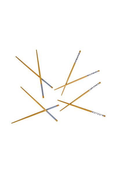 MATMEL Houseware Blue 4-Piece Chopstick-