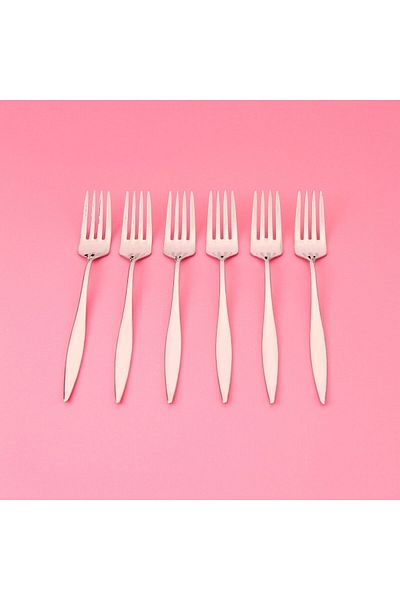 MATMEL Monaco 6-Piece Dessert Fork - Inox