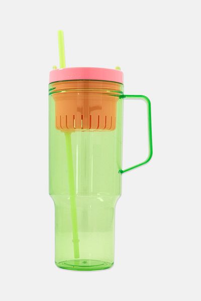 Vessel Clear Tumbler With Tea And Fruit Infuser 1180ml, Green