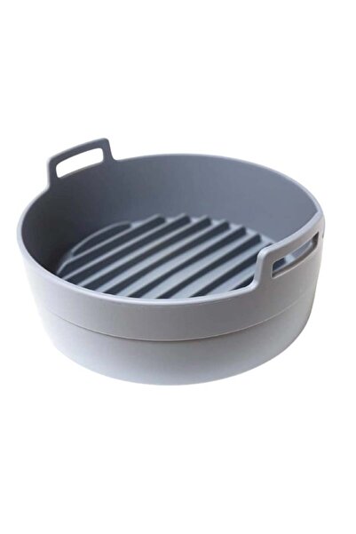 Prumi hot air fryer dish, silicone, gray, 19 x 6 cm