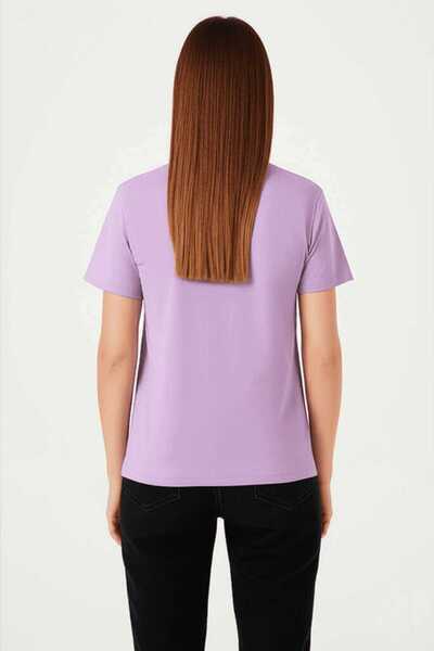 BAGAND Unprinted Light Purple T-Shirt