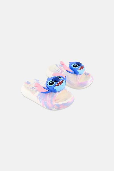 Disney Toddlers Boys Stitch Slip On Slippers, Multicolor