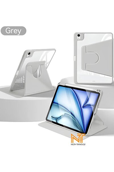 Nezih Case Apple Ipad 10.2 /10.5 (7. 8. 9.NESİL) 2020/2021 Uyumlu 360 Dönebilen Kalem Bölmeli Kılıf