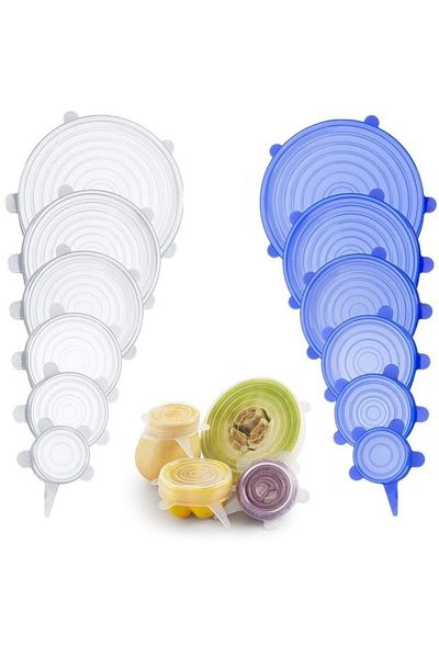STOREMAX Svticaret Freshness Preserving 6-Piece Silicone Strech Caps Mhm 1053513