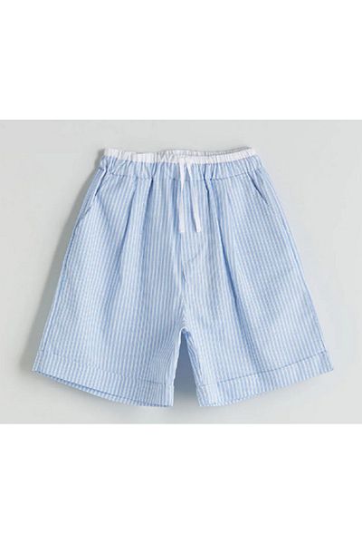 LC Waikiki Lcw Kids Blue Elastic Waist Girls Shorts