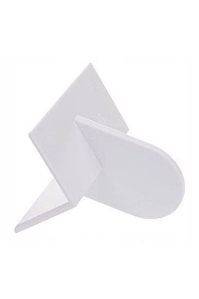 zola Spatula for smoothing the edges of the cake, plastic, 8x7 cm, white