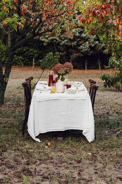 JOJOMIA Este Fabric Serving Presentation Napkin 45X45 Cream
