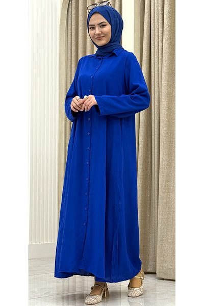 ESRANUR Îmbrăcăminte exterioară Hijab cu nasturi Amaya