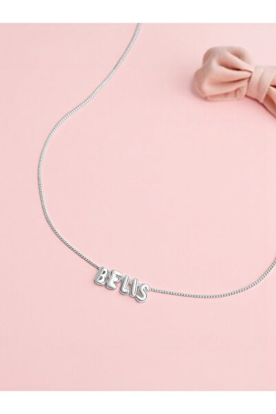 LITTLELUXE Kişiye Özel Balon Harfli İsimli Kız Çocuk Kolyesi, Çocuk Gümüş Kolye, Kız Çocuk Kolye Modelleri