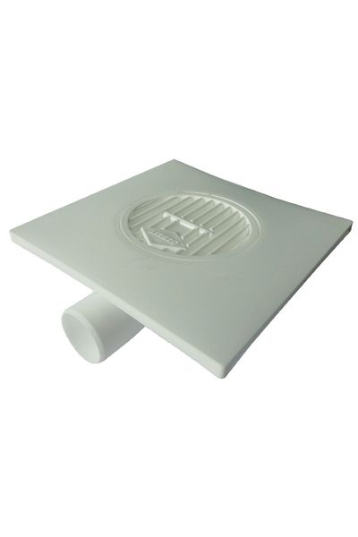 flores Plastic floor drain, with side outlet, 100 x 100 mm, outlet 32 ​​mm