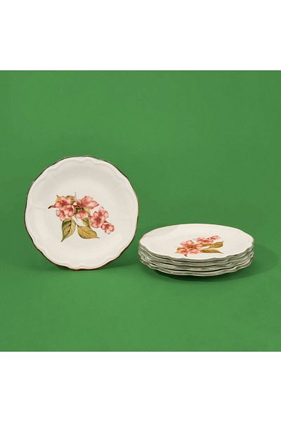 MATMEL Orchid 6-Piece Dessert Plate - Colorful