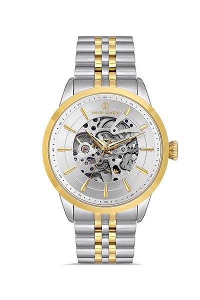 DAVID GUNER Sari White Coated White Dial Men's Watch Dg-8835Ga-D1