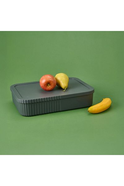 ASPARTAM Slim Wide Box with Lid - Anthracite - 6 Lt