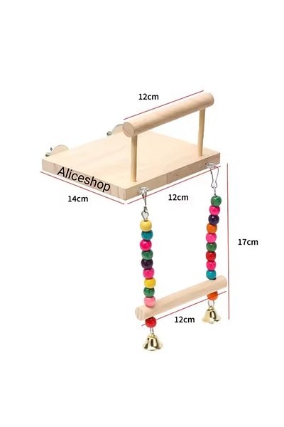 aliceshop Perch Swing Bird Platform