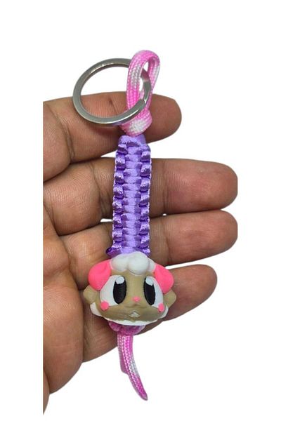 moonparacord سلسلة مفاتيح على شكل خروف