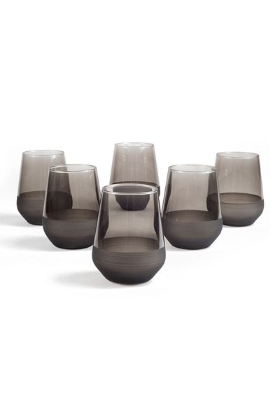 MATMEL Matte 6-Piece Glass - Smoked - 420 ml